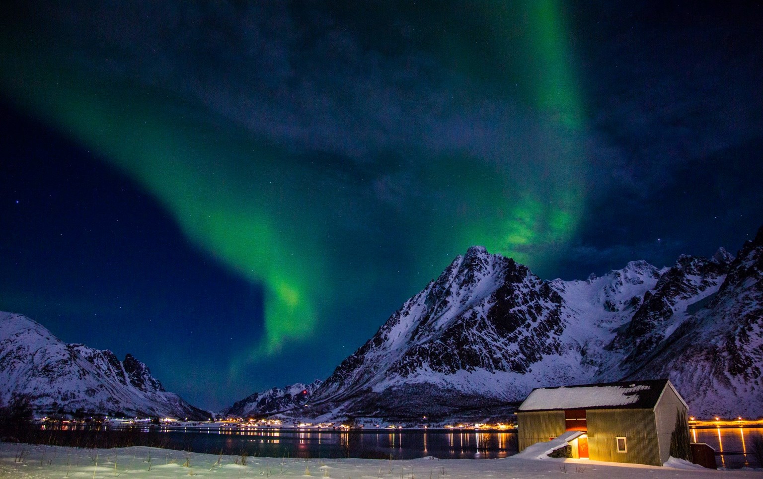 aurora Lofoten luci